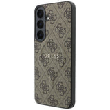 Guess Samsung Galaxy S26 FE Cover 4G Embossed MagSafe Brun
