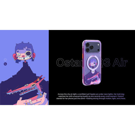 Torras iPhone 17 Pro Max Cover Ostand Q3 Air Gawx Neon Night Muse
