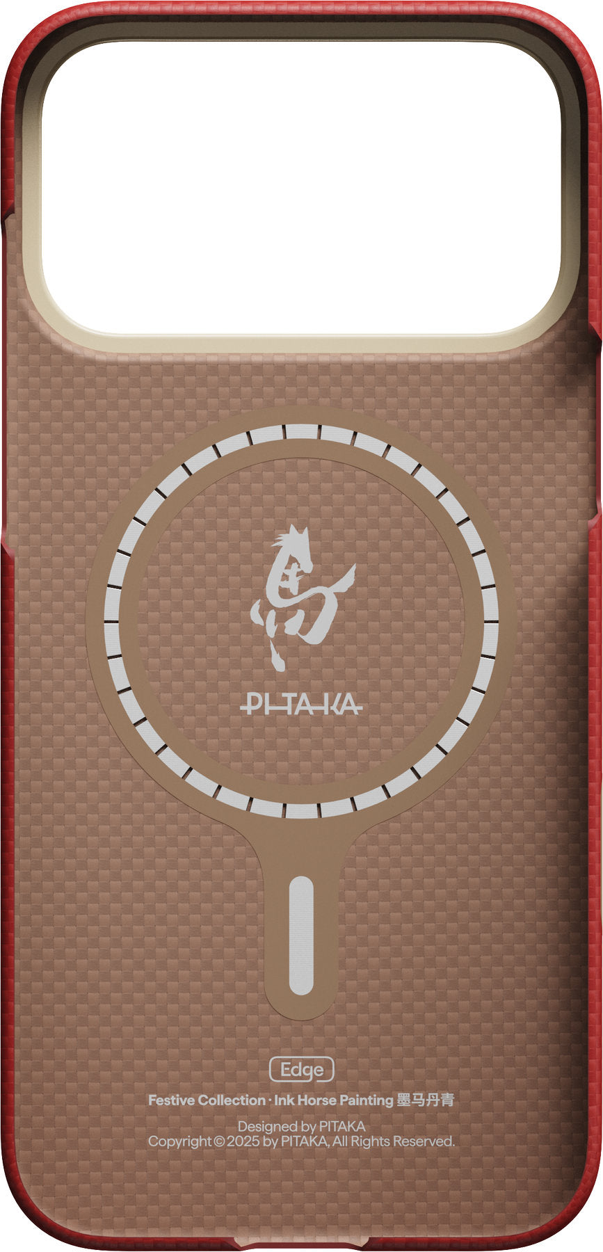 Pitaka iPhone 17 Pro Max Cover Edge MagSafe Cinnabar