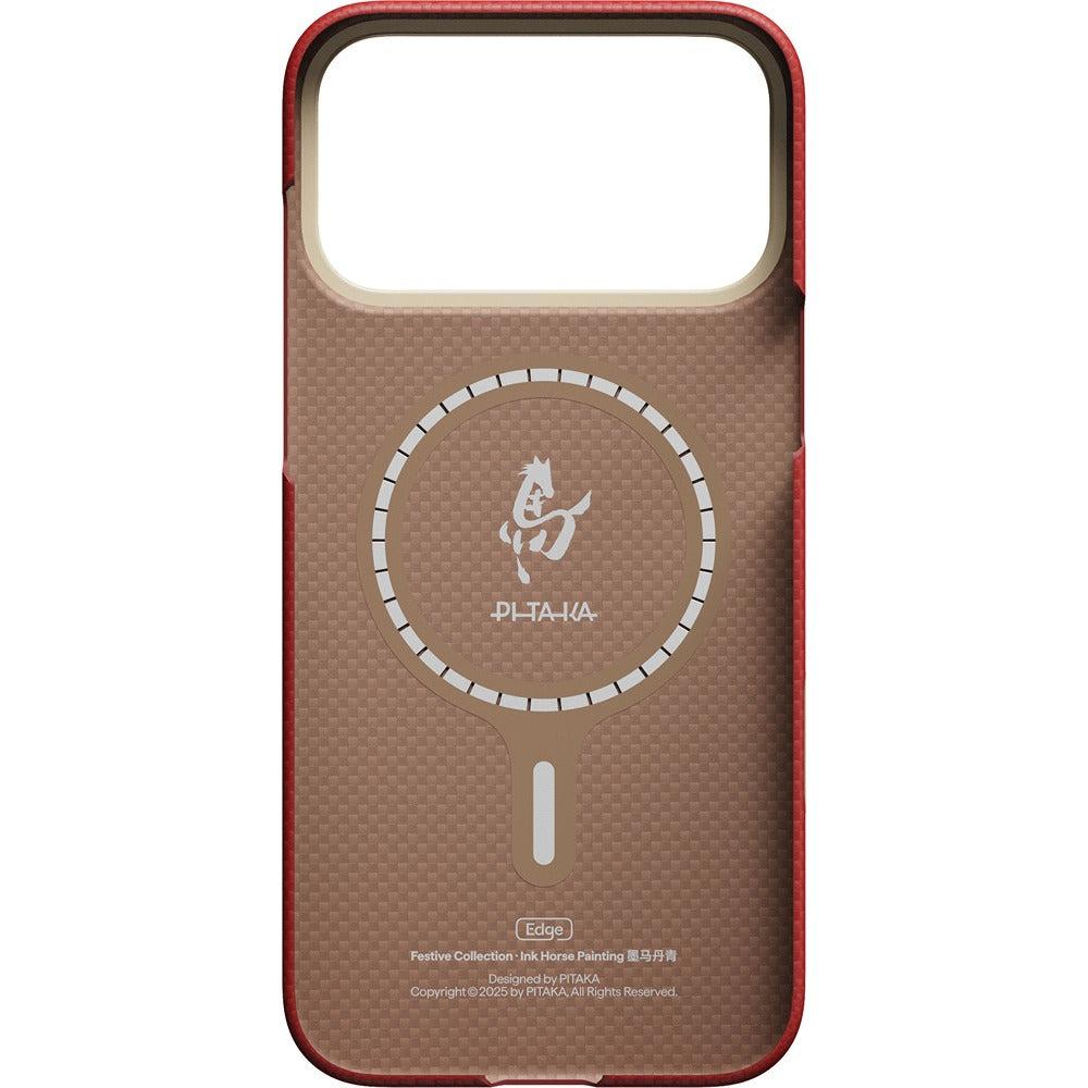 Pitaka iPhone 17 Pro Max Cover Edge MagSafe Cinnabar