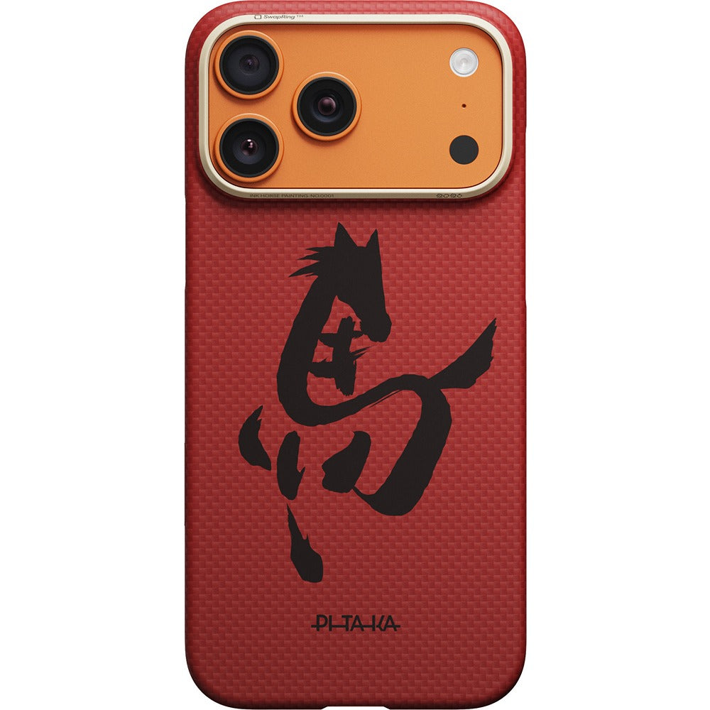 Pitaka iPhone 17 Pro Cover Edge MagSafe Cinnabar