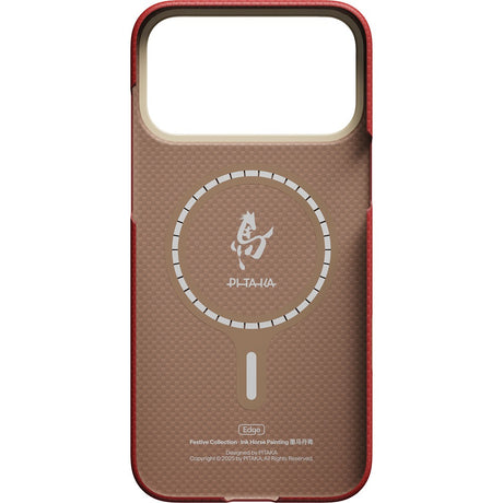 Pitaka iPhone 17 Pro Cover Edge MagSafe Cinnabar