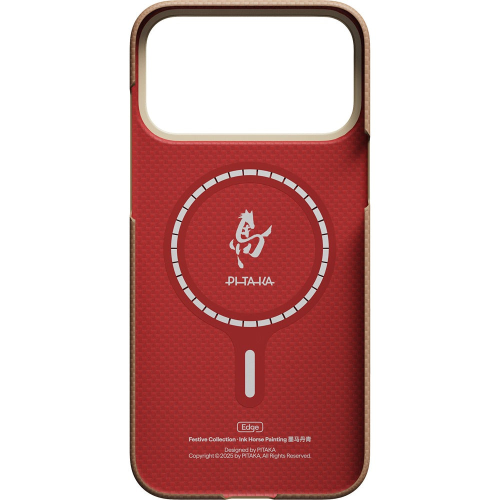 Pitaka iPhone 17 Pro Max Cover Edge MagSafe Gold & Jade