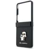 Karl Lagerfeld Samsung Galaxy Z Flip 8 Cover Saffiano Karl & Choupette Sort