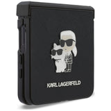 Karl Lagerfeld Samsung Galaxy Z Flip 8 Cover Saffiano Karl & Choupette Sort