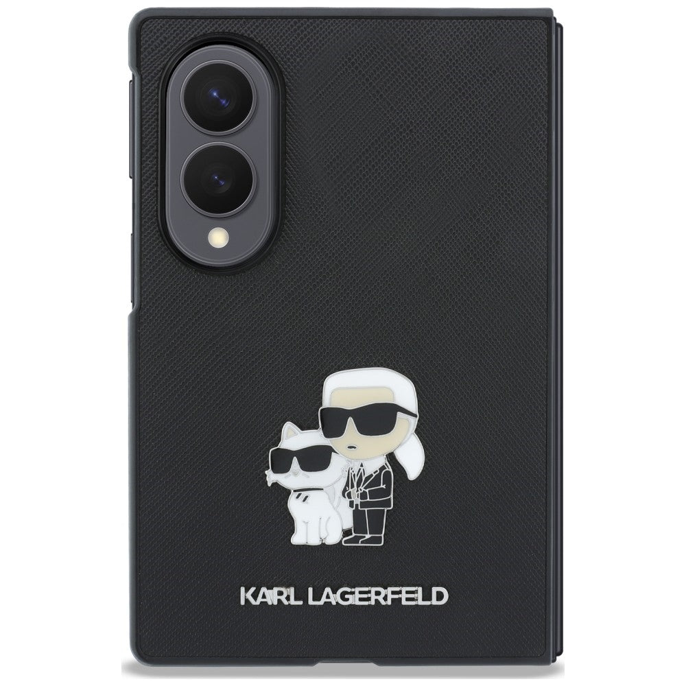 Karl Lagerfeld Samsung Galaxy Z Fold 8 Cover Saffiano Karl & Choupette Sort