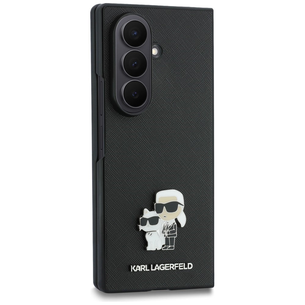 Karl Lagerfeld Samsung Galaxy Z Fold 8 Ultra Cover Saffiano Karl & Choupette Sort