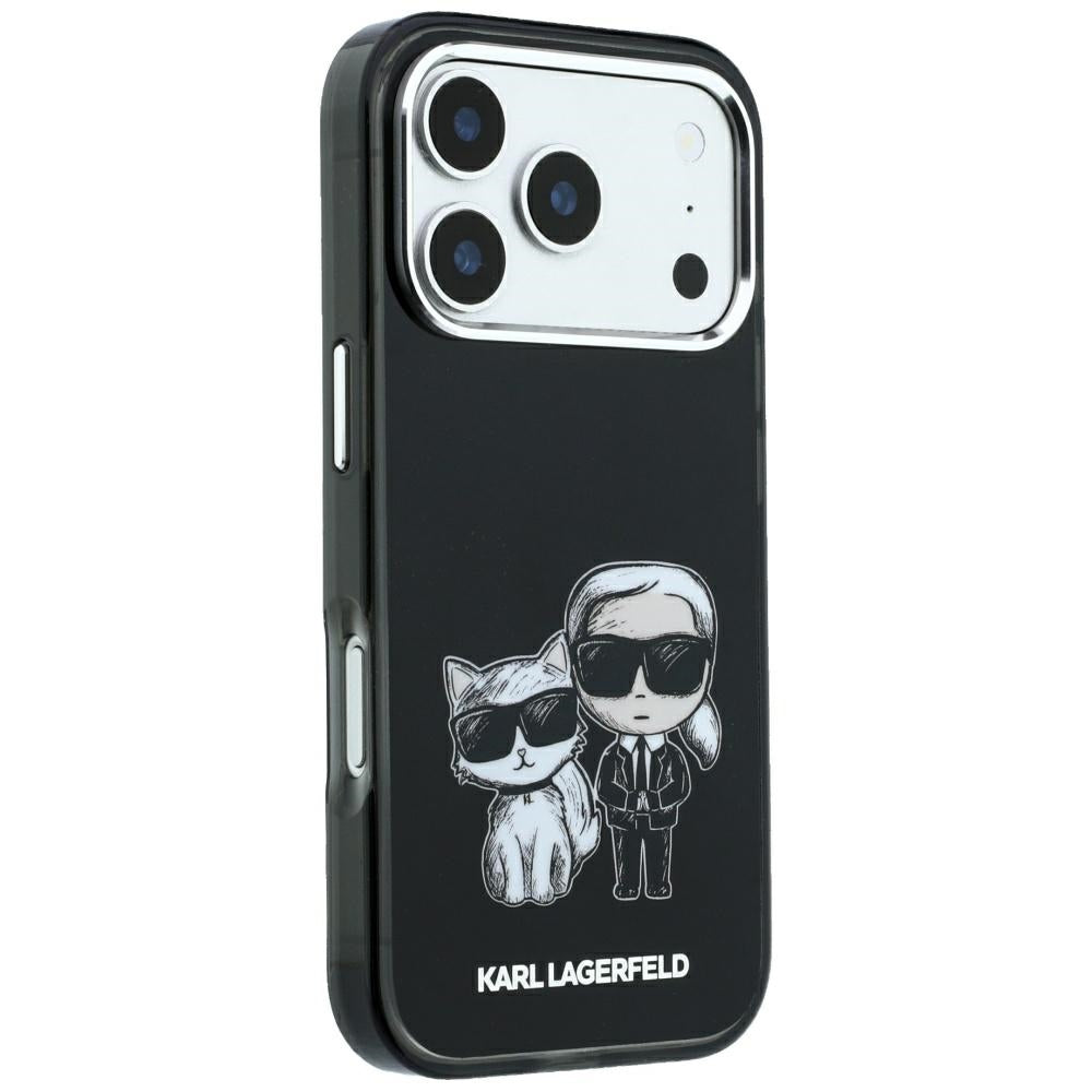 Karl Lagerfeld iPhone 17 Pro/iPhone 18 Pro Cover Smooth Karl & Choupette Sketch Sort