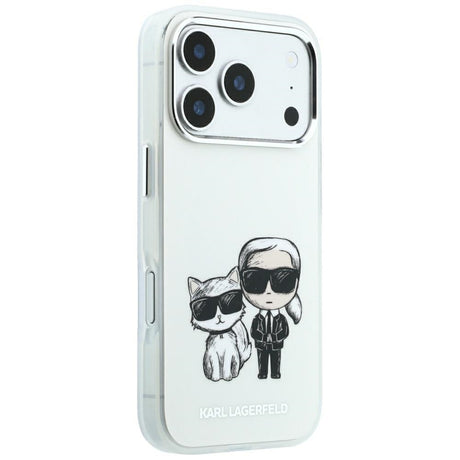 Karl Lagerfeld iPhone 17 Pro Max/iPhone 18 Pro Max Cover Smooth Karl & Choupette Sketch Beige