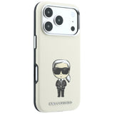 Karl Lagerfeld iPhone 17 Pro/iPhone 18 Pro Cover Smooth Ikonik Sketch Beige