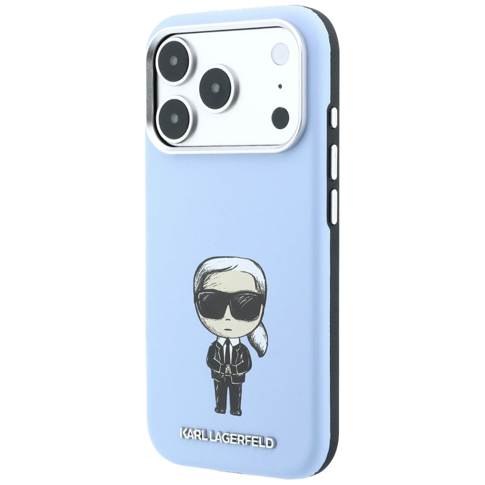 Karl Lagerfeld iPhone 17 Pro/iPhone 18 Pro Cover Smooth Ikonik Sketch Blå