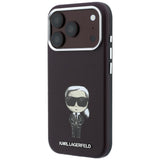 Karl Lagerfeld iPhone 17 Pro/iPhone 18 Pro Cover Smooth Ikonik Sketch Burgundy