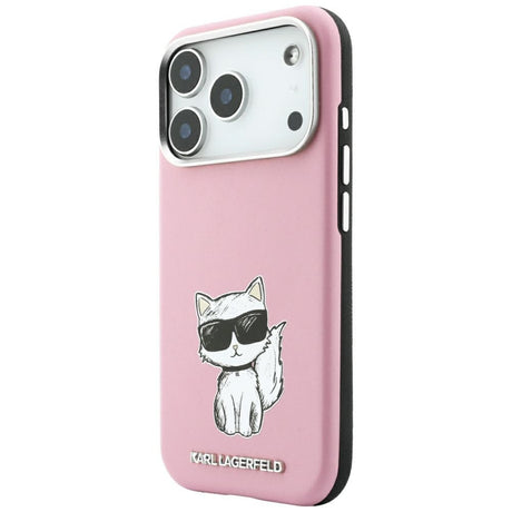 Karl Lagerfeld iPhone 17 Pro/iPhone 18 Pro Cover Smooth Choupette Sketch Lyserød