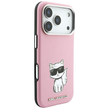 Karl Lagerfeld iPhone 17 Pro/iPhone 18 Pro Cover Smooth Choupette Sketch Lyserød