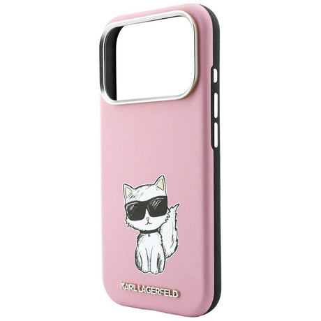 Karl Lagerfeld iPhone 17 Pro/iPhone 18 Pro Cover Smooth Choupette Sketch Lyserød