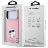 Karl Lagerfeld iPhone 17 Pro/iPhone 18 Pro Cover Smooth Choupette Sketch Lyserød