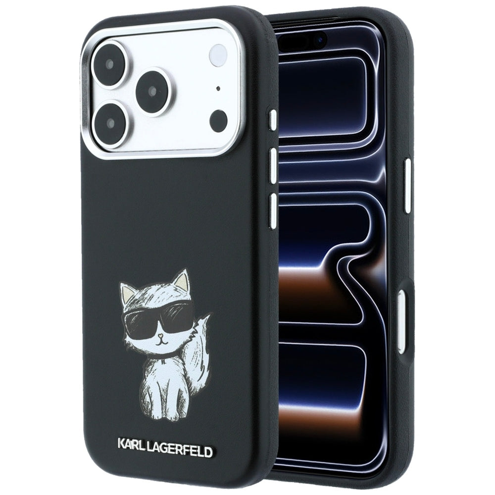 Karl Lagerfeld iPhone 17 Pro/iPhone 18 Pro Cover Smooth Choupette Sketch Sort