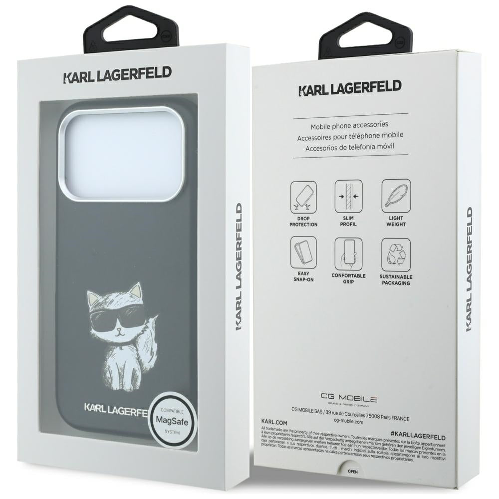 Karl Lagerfeld iPhone 17 Pro/iPhone 18 Pro Cover Smooth Choupette Sketch Sort