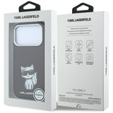 Karl Lagerfeld iPhone 17 Pro/iPhone 18 Pro Cover Smooth Choupette Sketch Burgundy