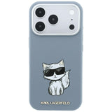 Karl Lagerfeld iPhone 17 Pro/iPhone 18 Pro Cover Smooth Choupette Sketch Blå