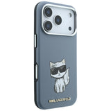 Karl Lagerfeld iPhone 17 Pro/iPhone 18 Pro Cover Smooth Choupette Sketch Blå