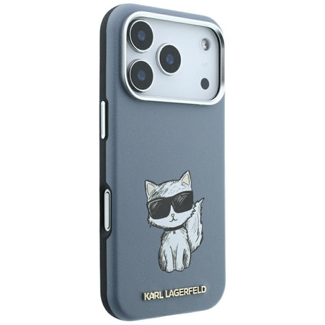 Karl Lagerfeld iPhone 17 Pro/iPhone 18 Pro Cover Smooth Choupette Sketch Blå