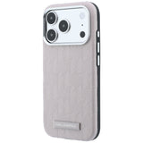 Karl Lagerfeld iPhone 17 Pro/iPhone 18 Pro Cover Grained Mono Resin Logo Lyserød