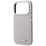 Karl Lagerfeld iPhone 17 Pro Max/iPhone 18 Pro Max Cover Grained Mono Resin Logo Lyserød