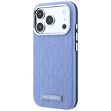 Karl Lagerfeld iPhone 17 Pro/iPhone 18 Pro Cover Grained Mono Resin Logo Blå
