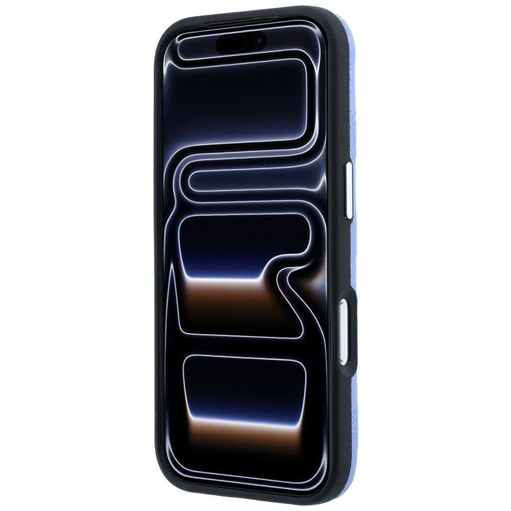 Karl Lagerfeld iPhone 17 Pro Max/iPhone 18 Pro Max Cover Grained Mono Resin Logo Blå