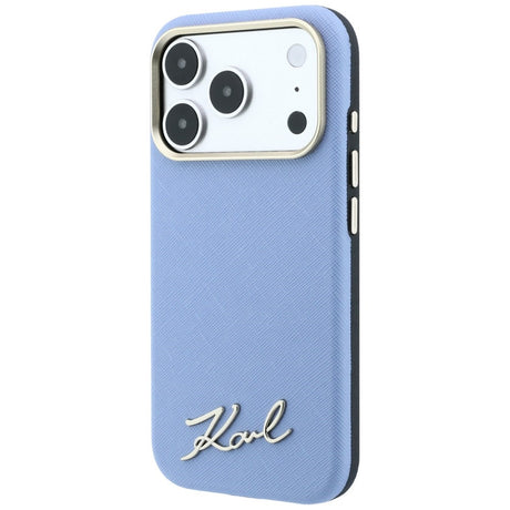 Karl Lagerfeld iPhone 17 Pro Max/iPhone 18 Pro Max Cover Script Logo Blå