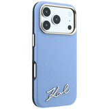 Karl Lagerfeld iPhone 17 Pro Max/iPhone 18 Pro Max Cover Script Logo Blå