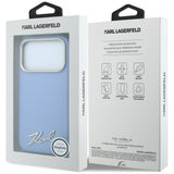 Karl Lagerfeld iPhone 17 Pro Max/iPhone 18 Pro Max Cover Script Logo Blå