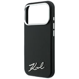 Karl Lagerfeld iPhone 17 Pro Max/iPhone 18 Pro Max Cover Saffiano Script Logo Sort