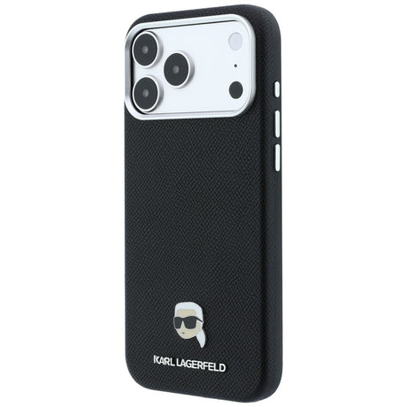 Karl Lagerfeld iPhone 17 Pro Max/iPhone 18 Pro Max Cover Grained Karl Sort