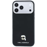 Karl Lagerfeld iPhone 17 Pro Max/iPhone 18 Pro Max Cover Grained Karl Sort