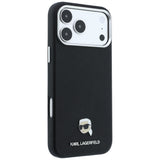 Karl Lagerfeld iPhone 17 Pro Max/iPhone 18 Pro Max Cover Grained Karl Sort