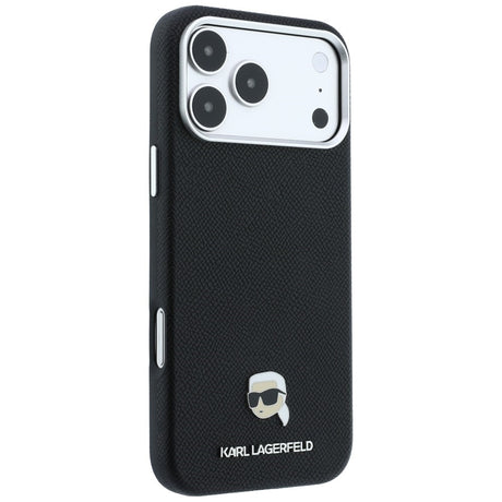Karl Lagerfeld iPhone 17 Pro Max/iPhone 18 Pro Max Cover Grained Karl Sort