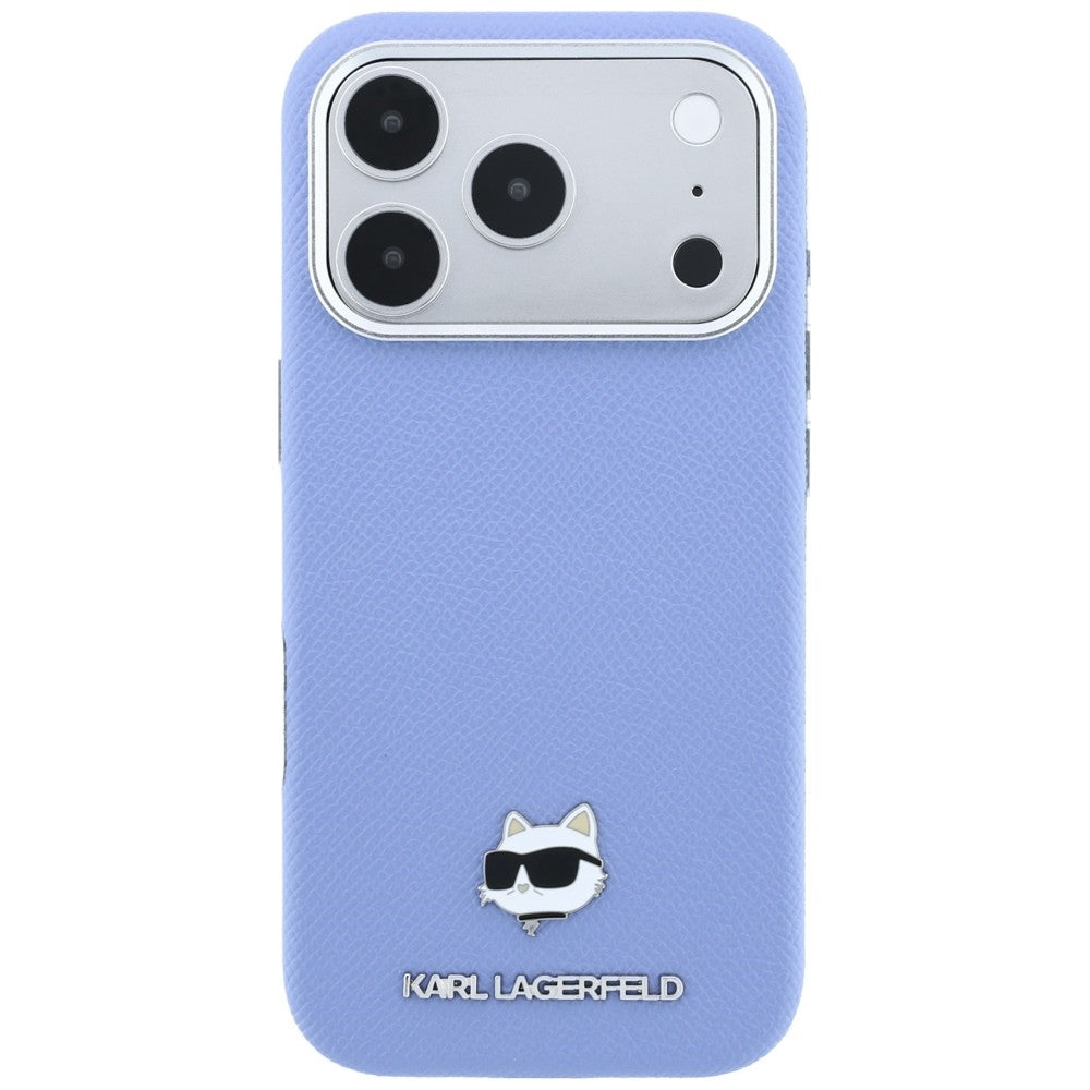 Karl Lagerfeld iPhone 17 Pro/iPhone 18 Pro Cover Grained Choupette Blå