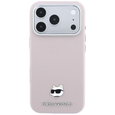 Karl Lagerfeld iPhone 17 Pro/iPhone 18 Pro Cover Grained Choupette Lyserød