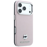 Karl Lagerfeld iPhone 17 Pro/iPhone 18 Pro Cover Grained Choupette Lyserød