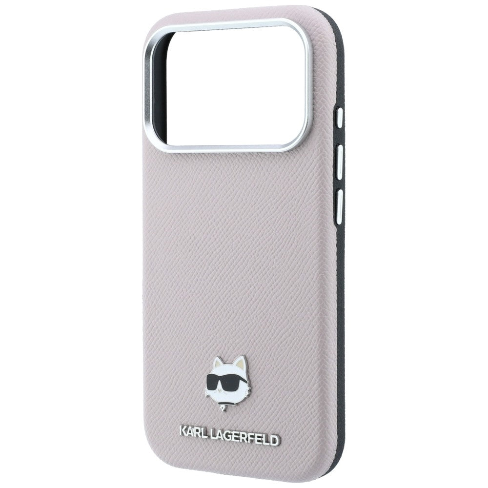 Karl Lagerfeld iPhone 17 Pro/iPhone 18 Pro Cover Grained Choupette Lyserød