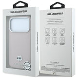 Karl Lagerfeld iPhone 17 Pro/iPhone 18 Pro Cover Grained Choupette Lyserød
