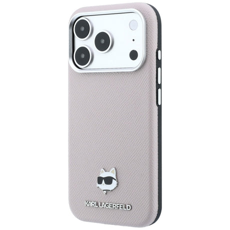 Karl Lagerfeld iPhone 17 Pro Max/iPhone 18 Pro Max Cover Grained Choupette Lyserød