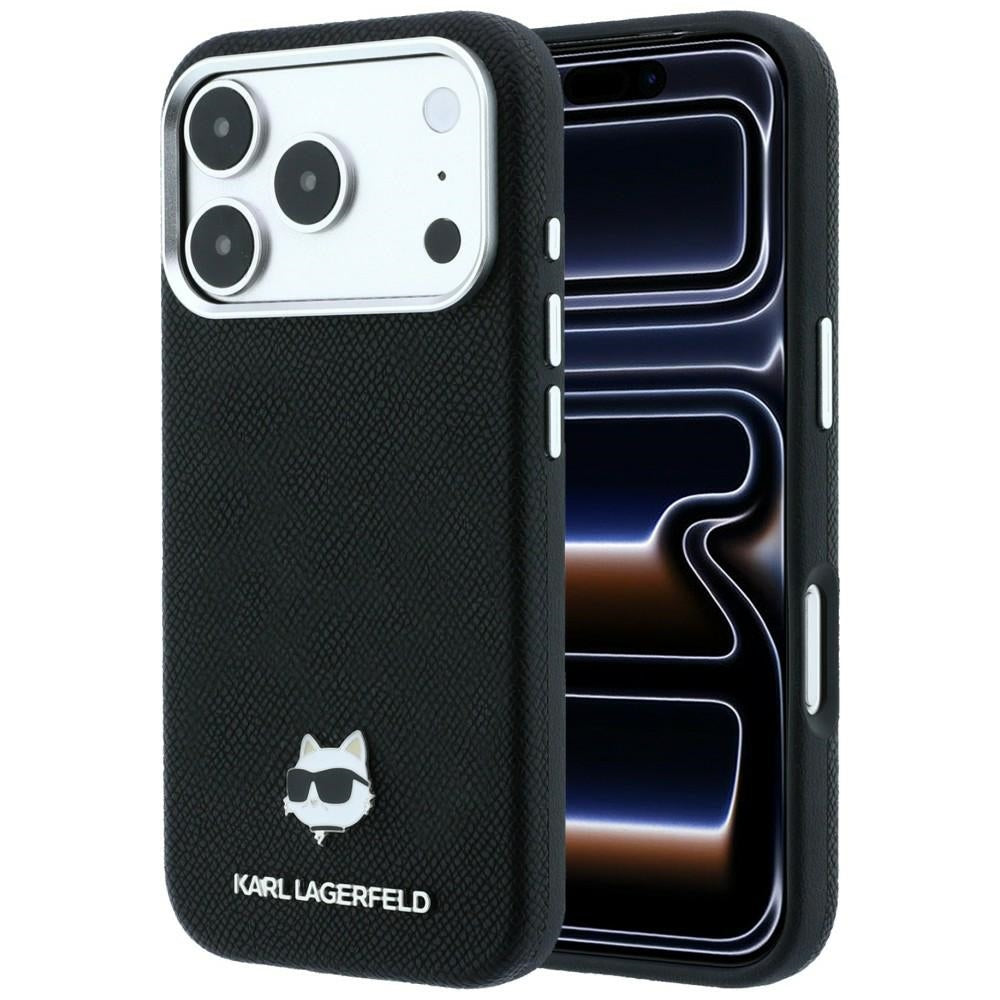 Karl Lagerfeld iPhone 17 Pro/iPhone 18 Pro Cover Grained Choupette Sort