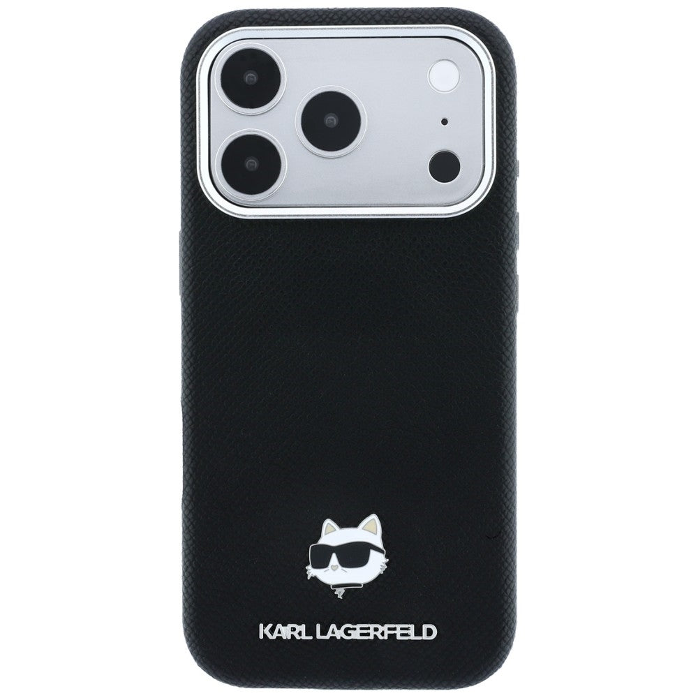 Karl Lagerfeld iPhone 17 Pro/iPhone 18 Pro Cover Grained Choupette Sort