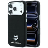 Karl Lagerfeld iPhone 17 Pro Max/iPhone 18 Pro Max Cover Grained Choupette Sort