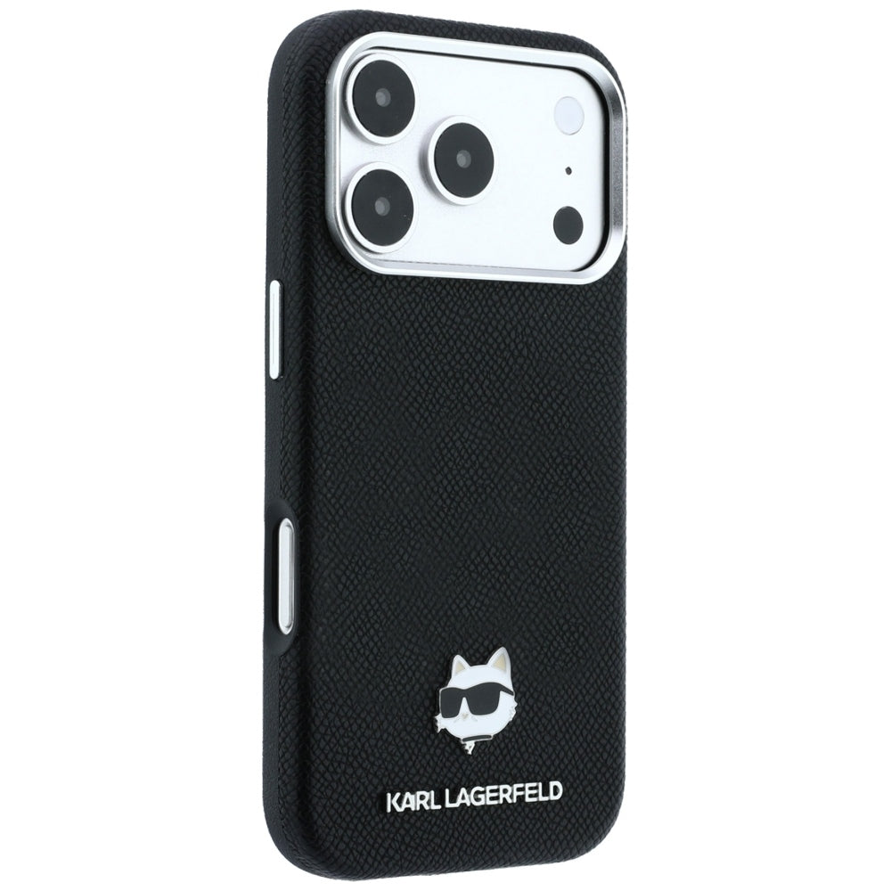 Karl Lagerfeld iPhone 17 Pro Max/iPhone 18 Pro Max Cover Grained Choupette Sort