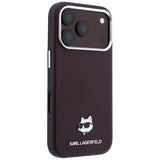 Karl Lagerfeld iPhone 17 Pro/iPhone 18 Pro Cover Grained Choupette Burgundy