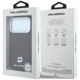 Karl Lagerfeld iPhone 17 Pro/iPhone 18 Pro Cover Grained Choupette Burgundy